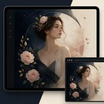 Portrait Signature — digital creation preview